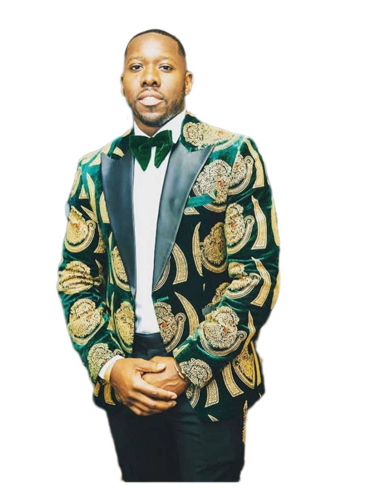 Bruiloftspak/ isiagu Afrikaans herenkostuum en gratis bijpassende vlinderdas voor wholesale door Dimaz