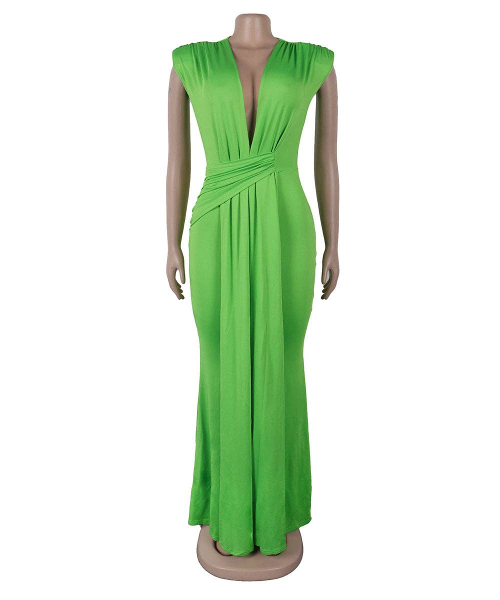 Aria Romance - Wholesale Formele jurk - Dames - Mouwloze Bodycon Midi Jurk16