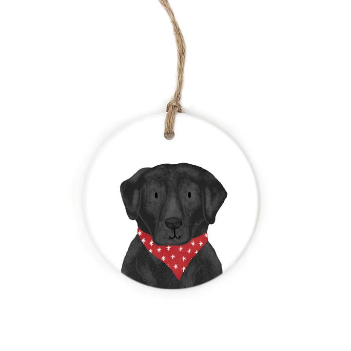 The Cheery Pet - Wholesale Ornament - Black Lab Dog Ornament