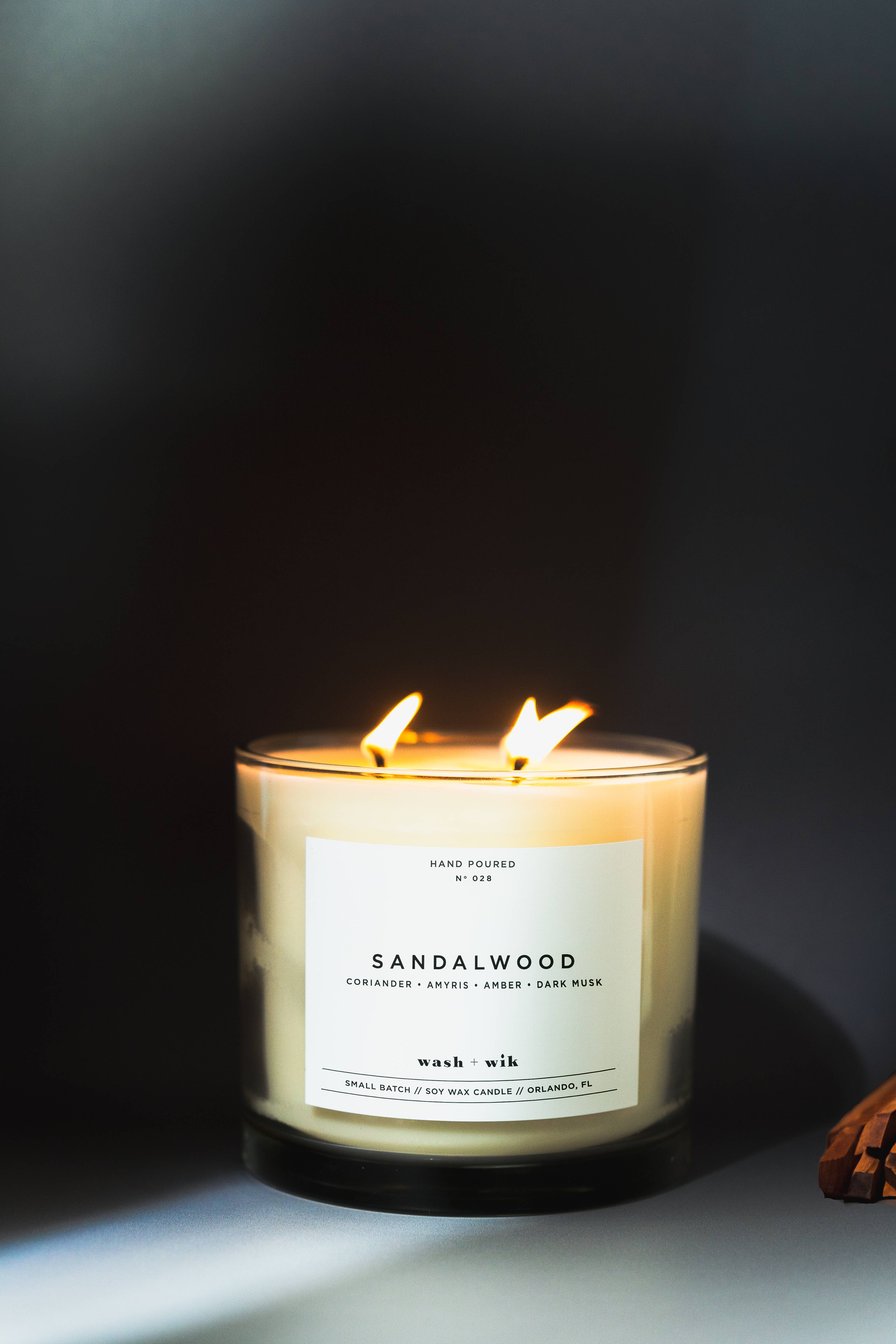 Wash and Wik - Wholesale Jar/Filled Candle - 3 Wick - 35oz Vessel - 2 Pound Soy Wax Candle by Wash + Wik30