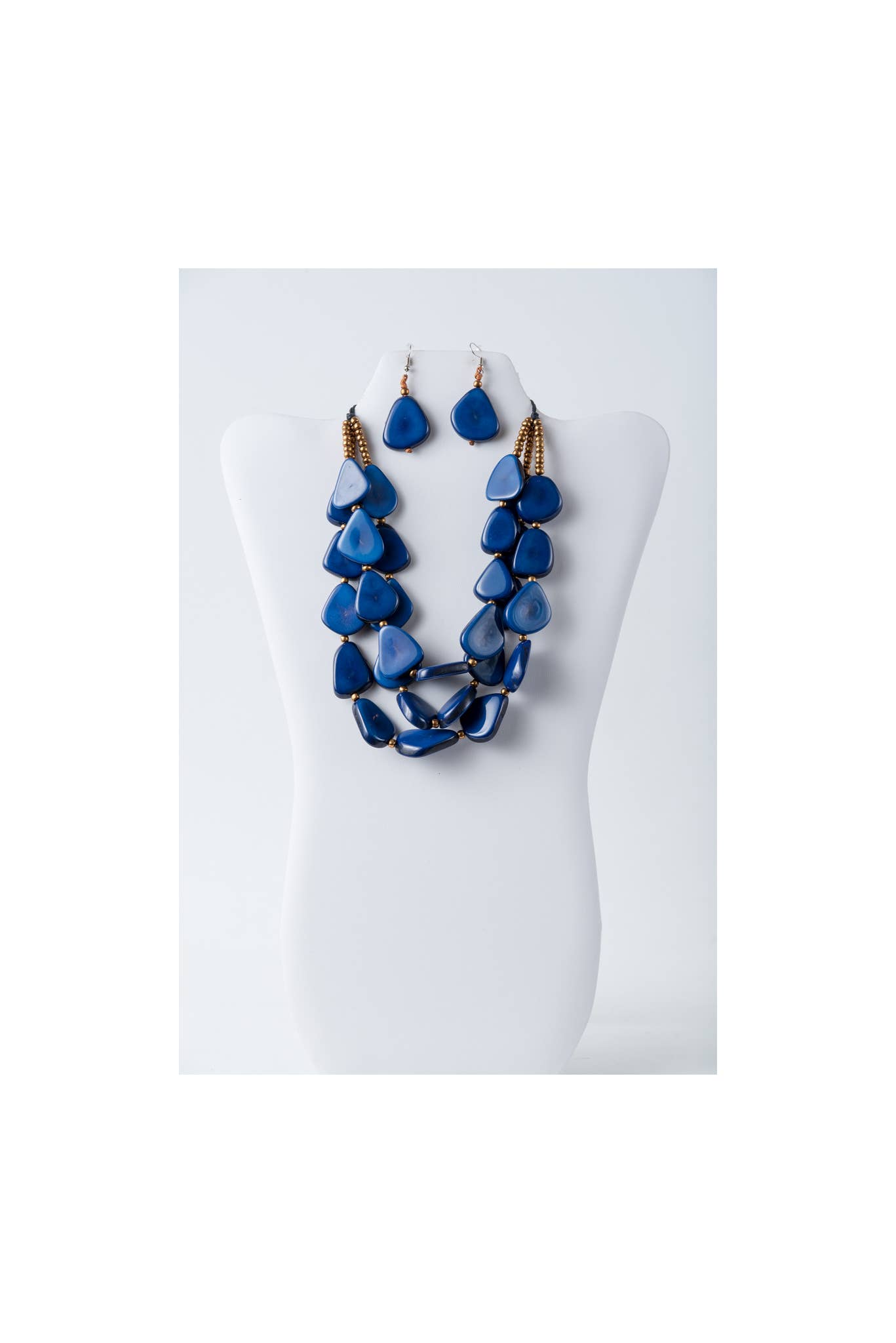 TaguArtsy – wholesale Smycken – Zaley Three Stranded Organic Tagua halsband och örhängen37