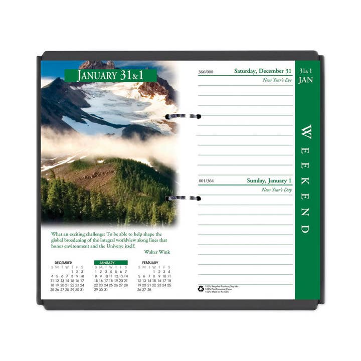 Everyday Supply Co - Wholesale Calendar - Earthscapes Desk Calendar Refill, Nature Photos, 2024