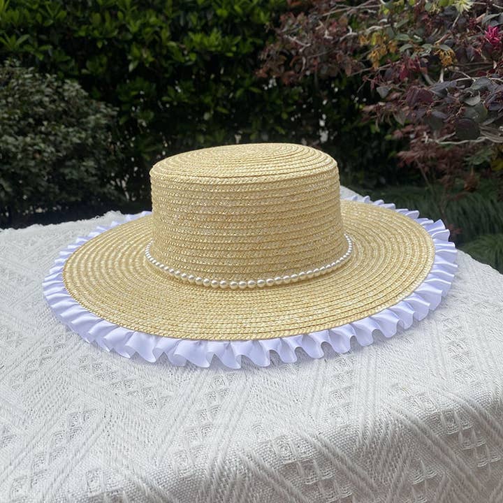 ACCITY - Wholesale Straw Hat - Women's - LARGE BRIM STRAW HATS FOR WOMENS BEACHWEAR_CWAH11578