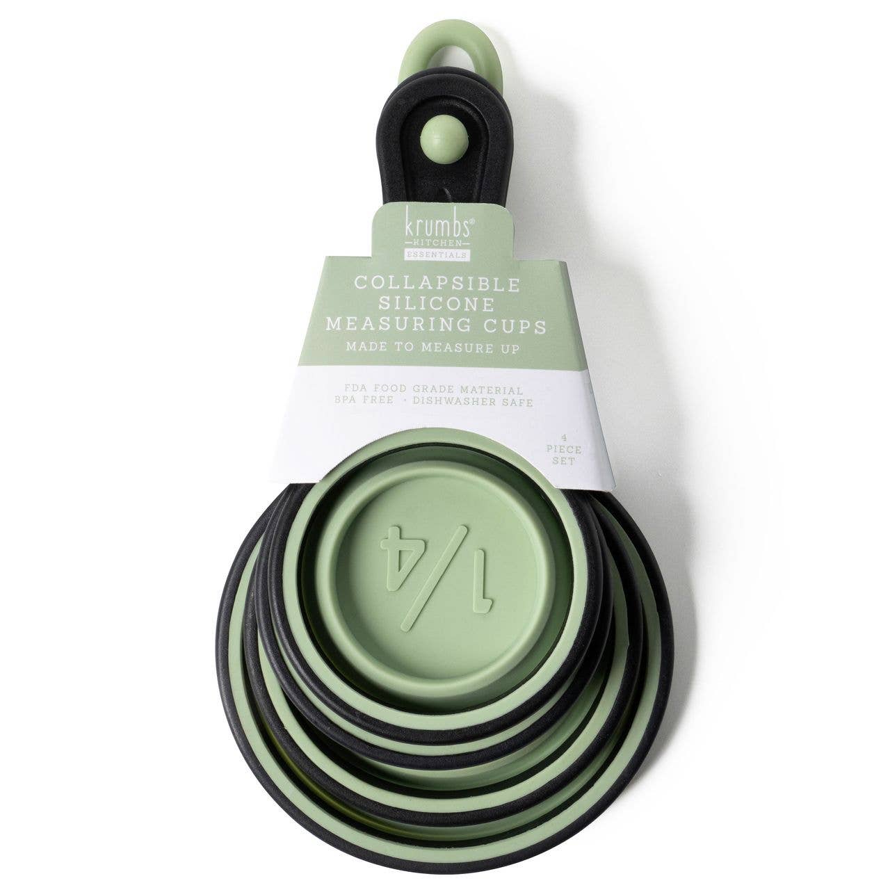 DM Merchandising - Wholesale Measuring Cup - Krumbs Kitchen Silicone Collapsible Measuring Cups 4pcs Set12
