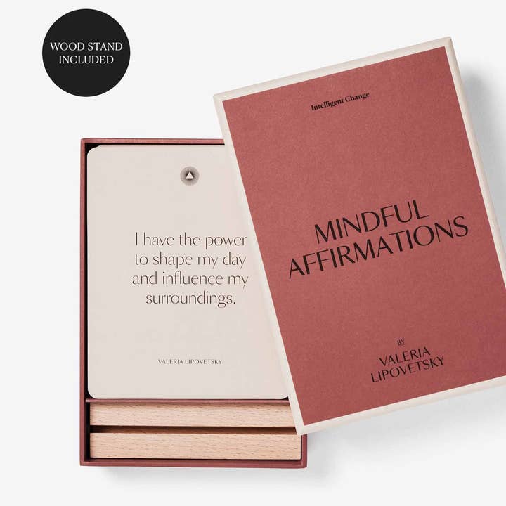 Intelligent Change – wholesale Kontorsmateriel/Notecard Set – Mindful Affirmations av Valeria Lipovetsky, Citatkort