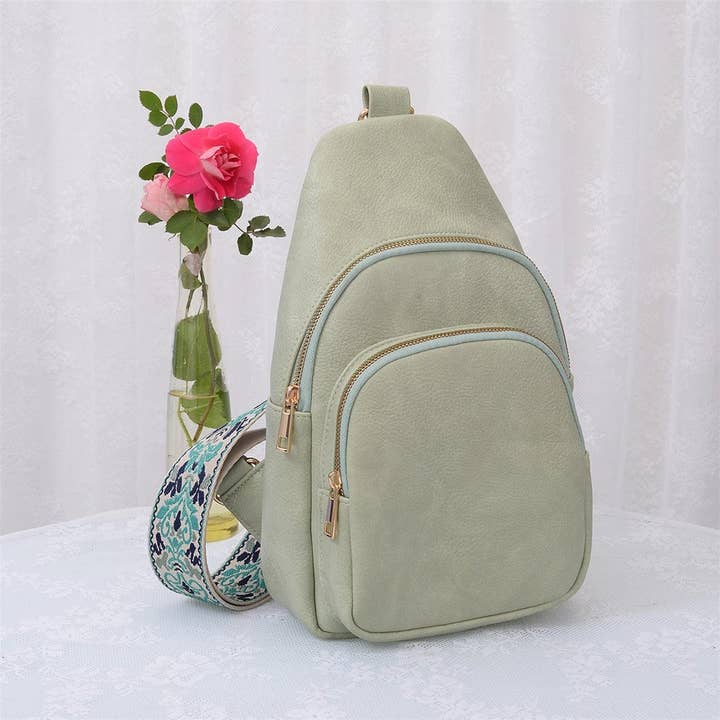 MiMi Wholesale - Wholesale Crossbody Bag - Women's - Zara Zipper Crossbody Bag with Boho Strap1