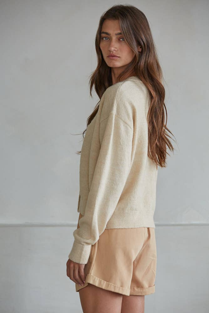 By Together - Wholesale Knit Sweater - Women's - W2536 | Knit Polyester Acrylic Sweater Crew Neck Cardigan 18