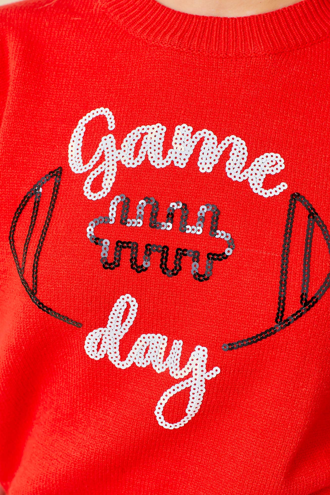 Main Strip - Wholesale Pullover-trui - Dames - Game Day Sweatertop met pofmouwen2