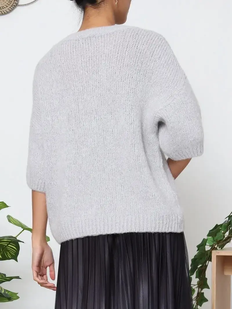 Orice - Vendita all'ingrosso Maglione tricot - Donna - Maglia a maniche corte in maglia fall - Orice2