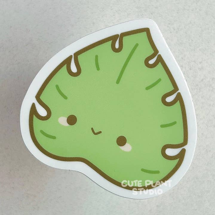 Classic Monstera Leaf Sticker for wholesale by Cute Plant Studio