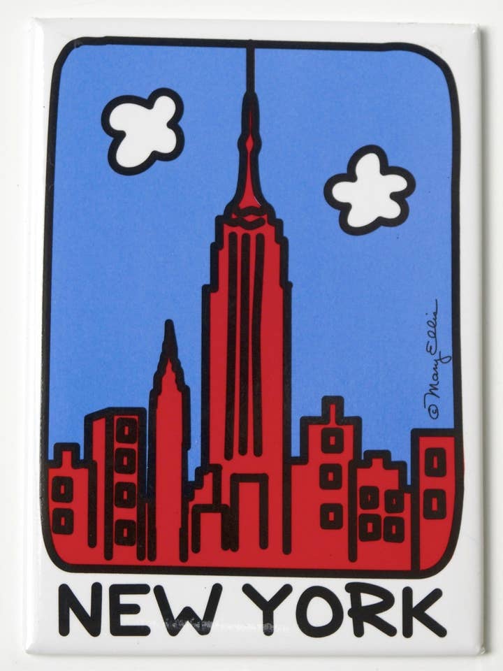 New York Skyline Magnet for wholesale by Mary Ellis