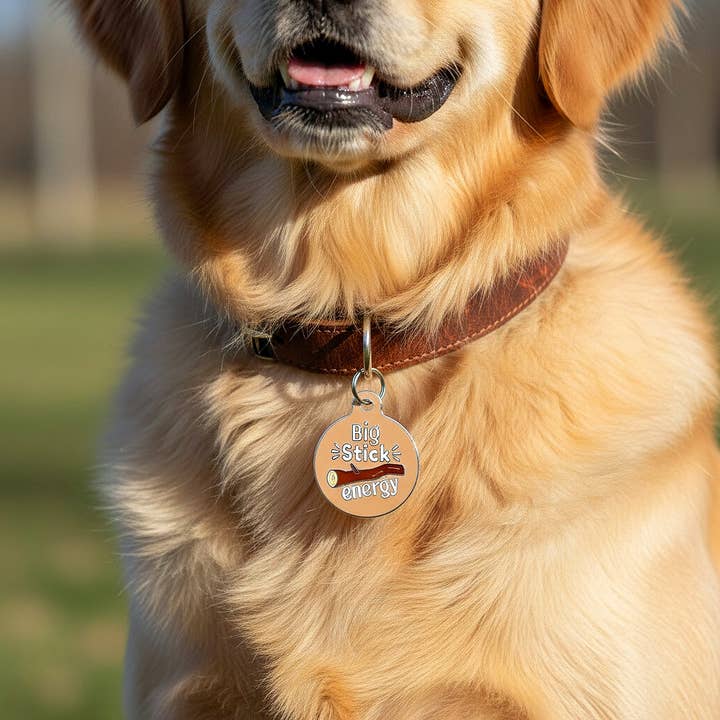 Bad Tags - Wholesale Pet Identification Tag - Dog - Adventure Dog ID Tag Personalize - Big Sticker Energy 6