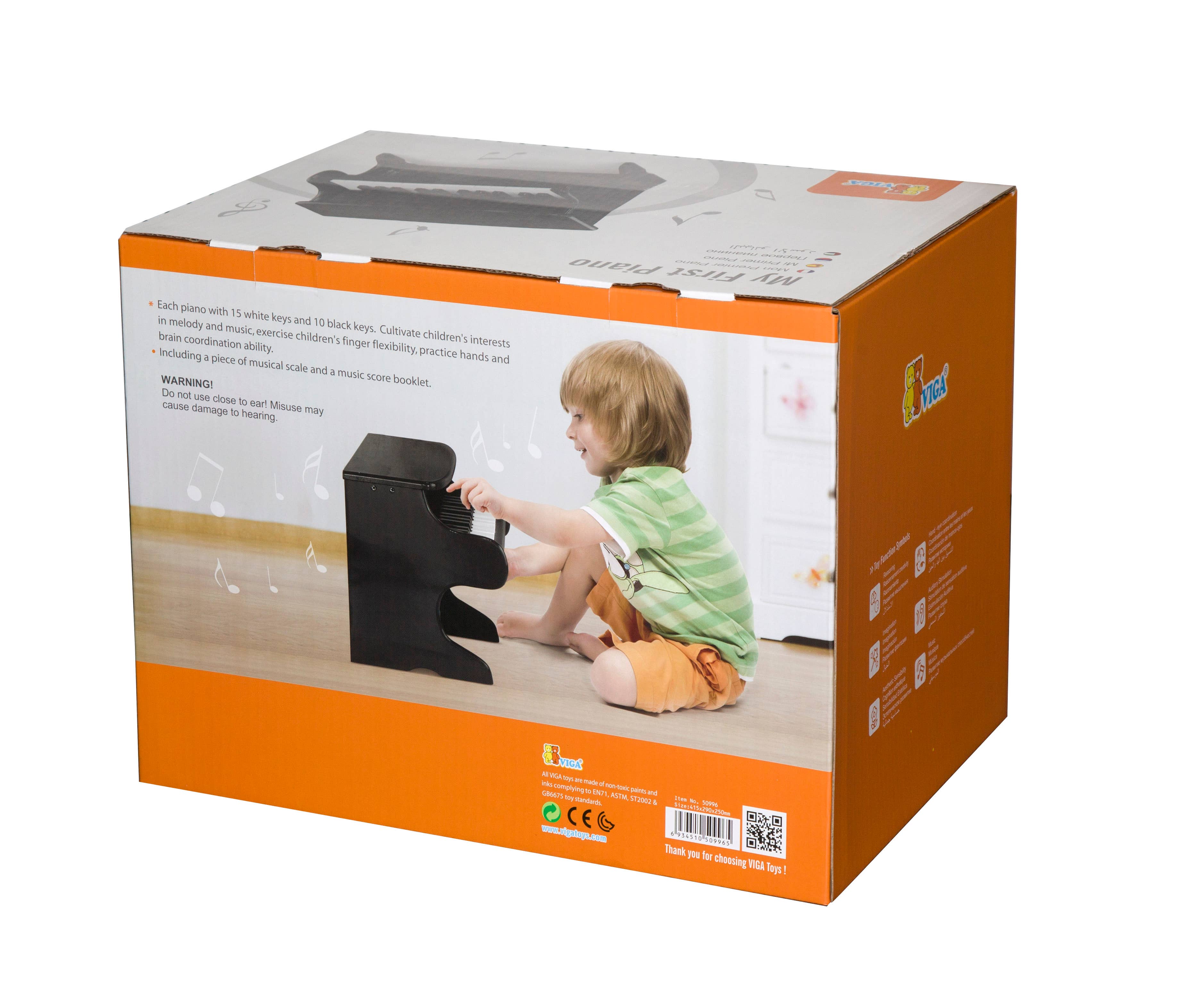 Trade Toys Limited – Engroshandel Musiklegetøj - Børn og baby – Viga mit første klaver - sort3