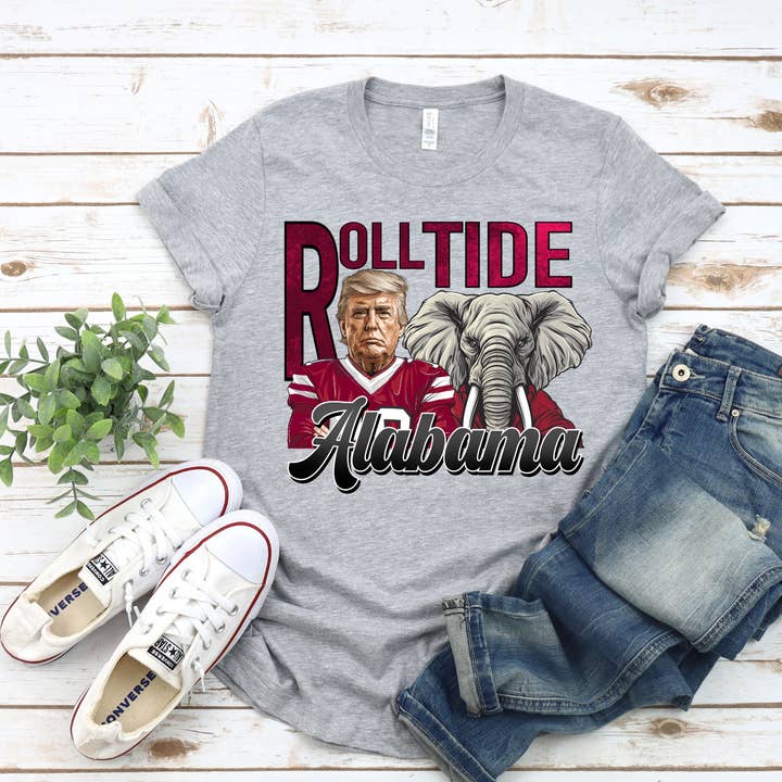 Trump | Alabama Roll Tide | Trump Daddy | T-shirt grafica per la vendita all'ingrosso da parte di The American Honey