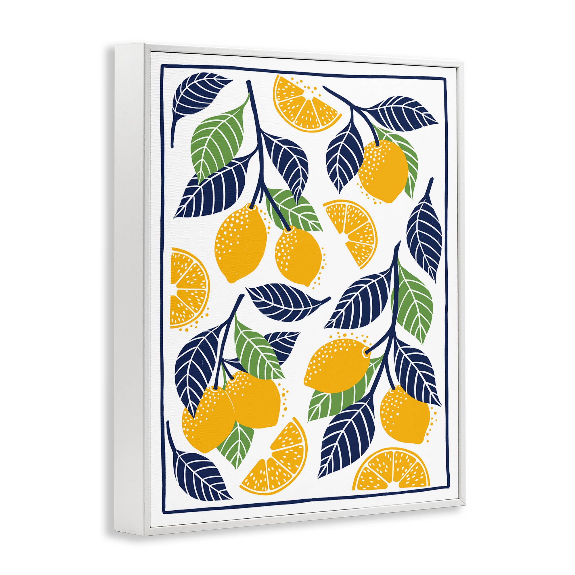 Stupell Industries – wholesale Wall sign – Mediterranean Lemons Pattern - Framed Wall Art15