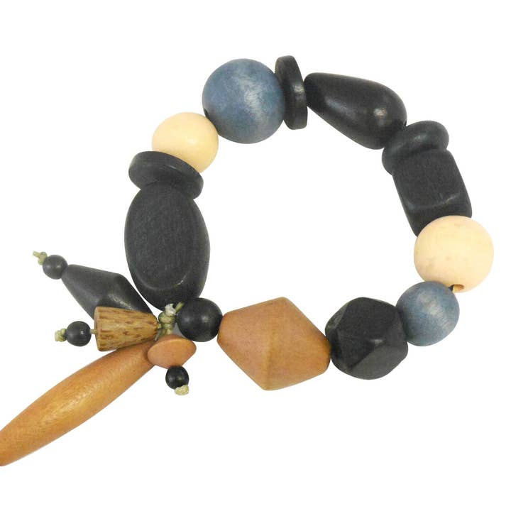 Yellow/Blk/Grey Bracelet 8cm for wholesale by Status Collections