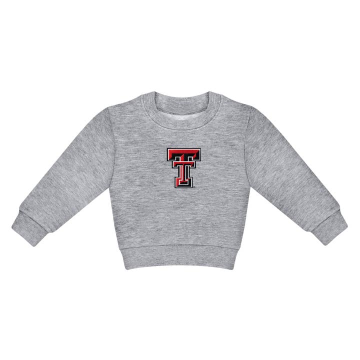 Creative Knitwear - Wholesale Sweatshirt - Kids - Texas Tech Red Raiders Kids Sweatshirt: Embroidery2
