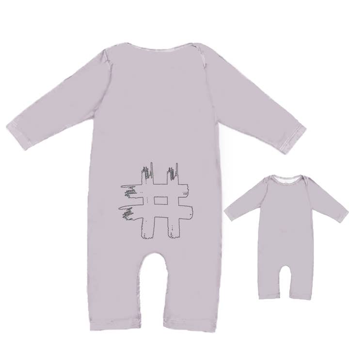 Barboteuse hashtag bébé pour la vente par Hashtag Kids