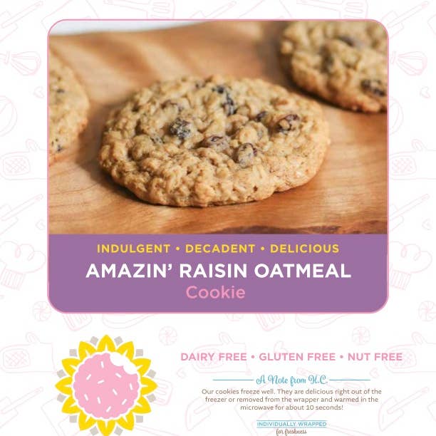 KC Sunshine's Cookies – wholesale Biscuit – KC Sunshine's Amazin' Raisin Cookie (12 count box)