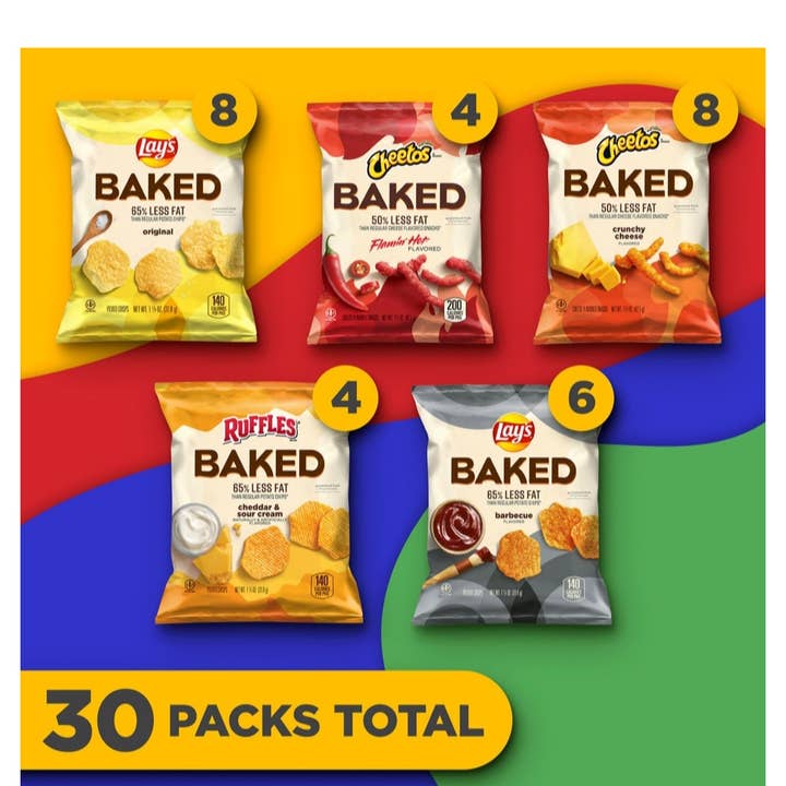 Majestic Wholesale - Wholesale Crisps - Frito-Lay Baked Variety Pack Chips, 30CT1