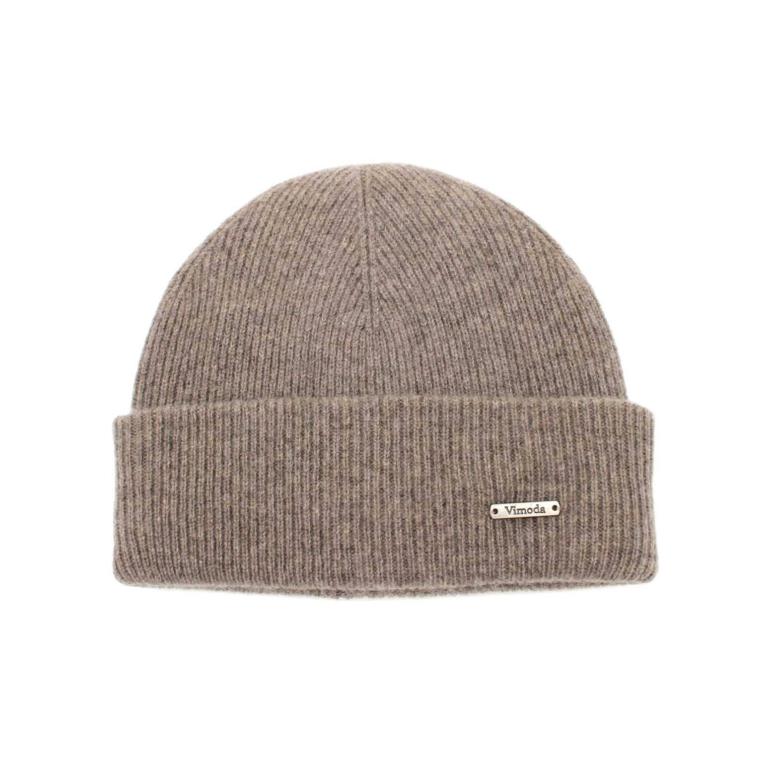 Vimoda – Großhandel Beanie – Damen – Damenmütze aus geripptem Wollstrick1