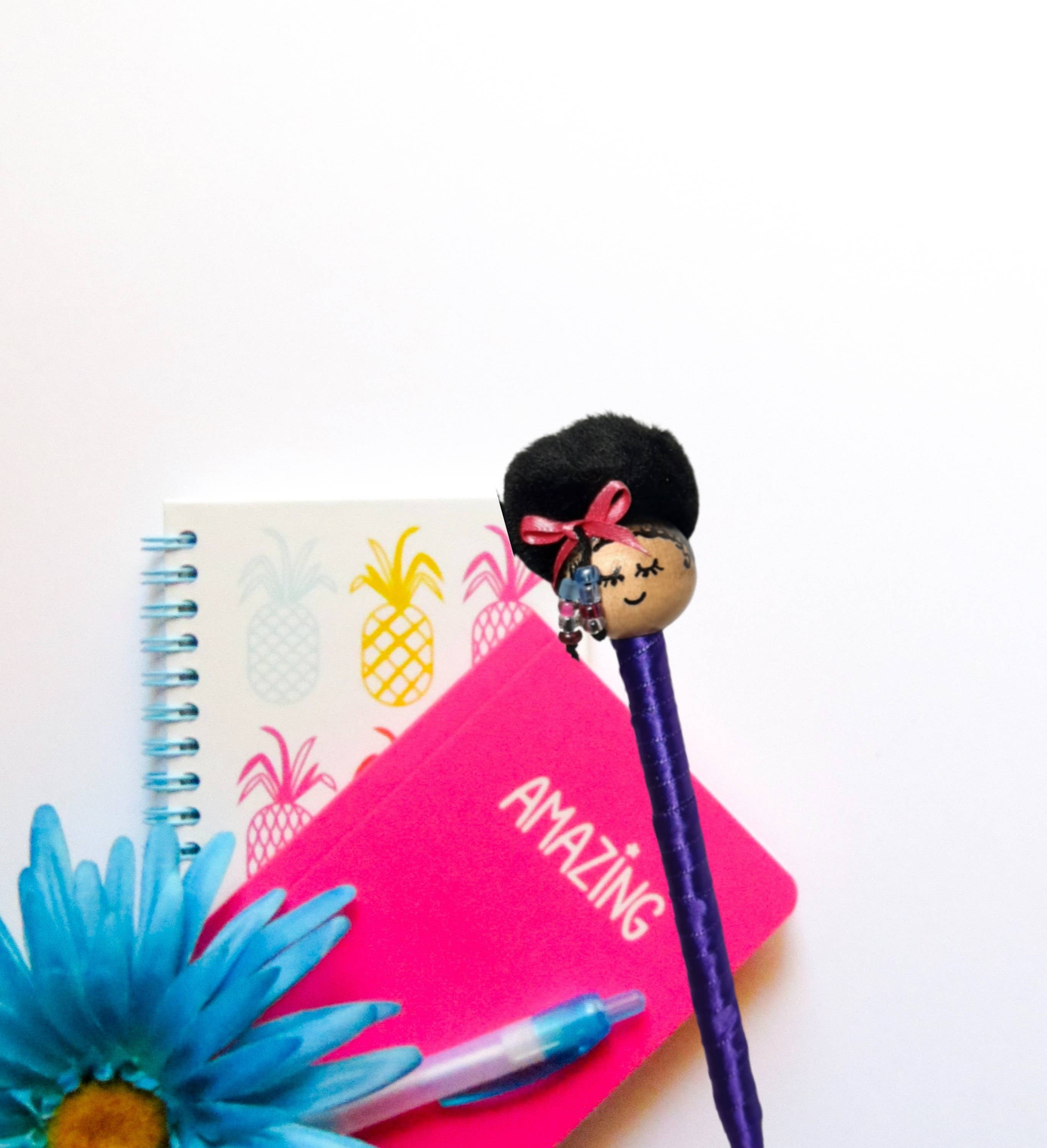 Kimani Kids – Großhandel Stift – Afro Puff Ink Stift (gemischte Farben)3