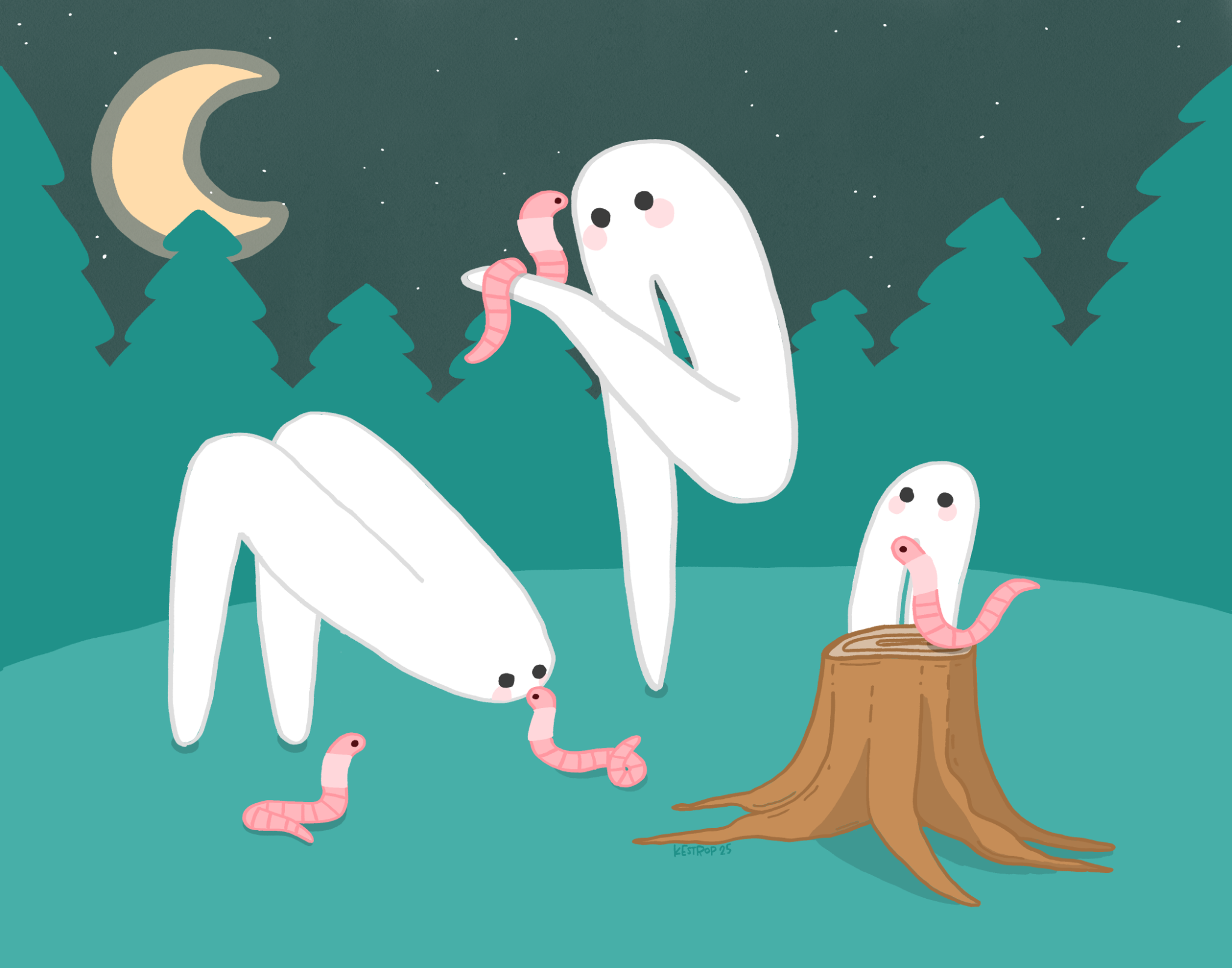 Kestrop Studio - Wholesale Art Print - Nightcrawlers Print1