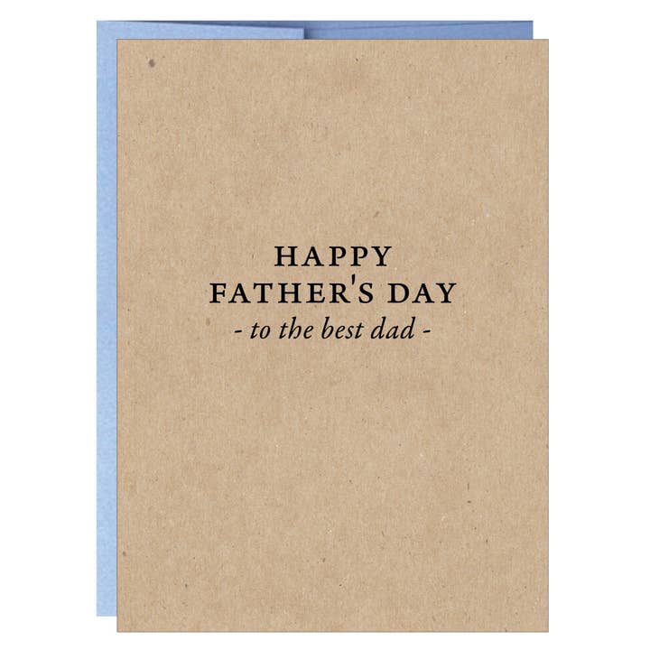 Carte de vœux « Happy Father's Day to the Best Dad » pour la vente par Idea Chic