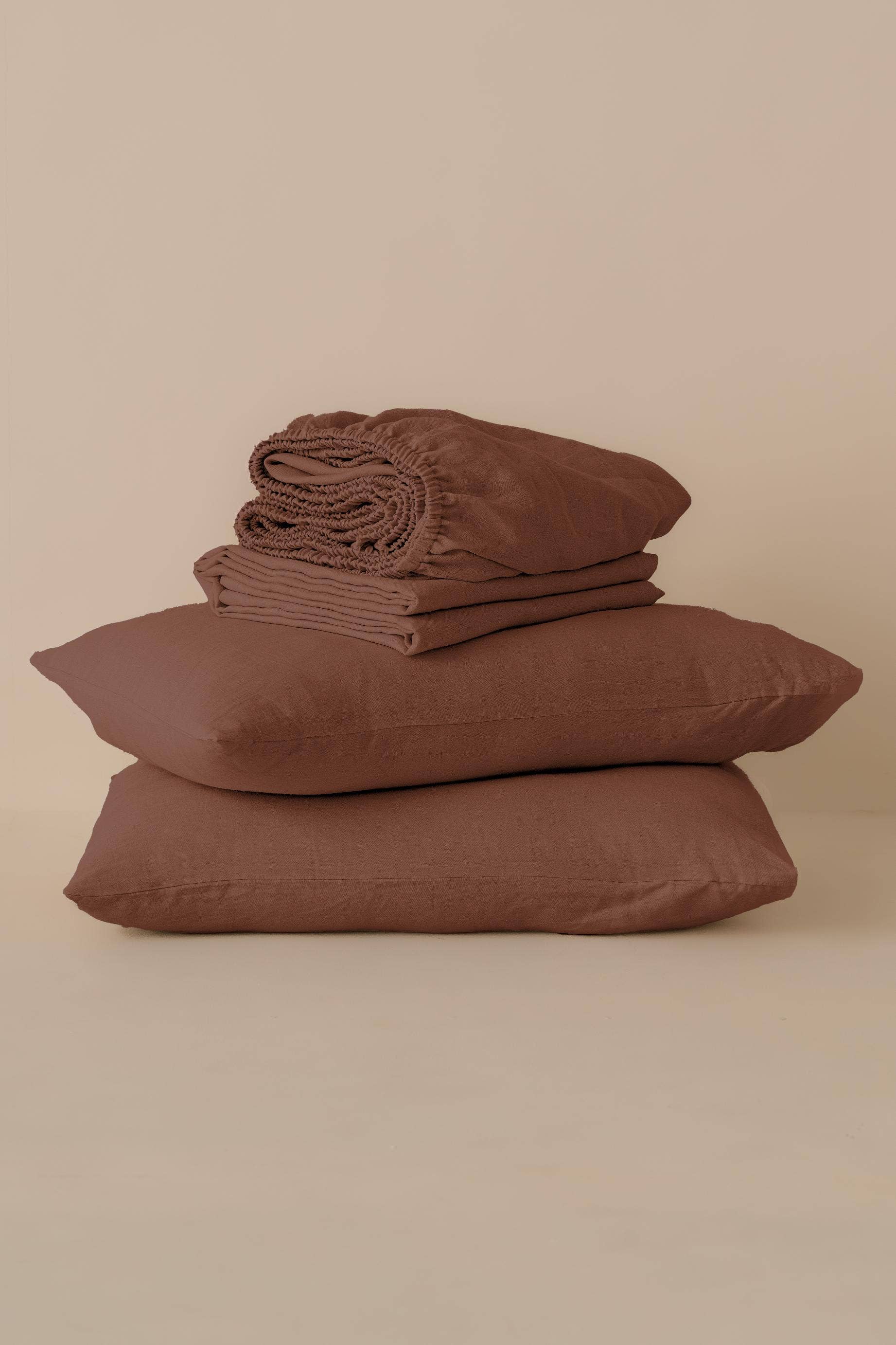 Live Linen - Wholesale Bedding Set - Elegant Solid Linen Bedding Set – Sheets & Pillowcases8
