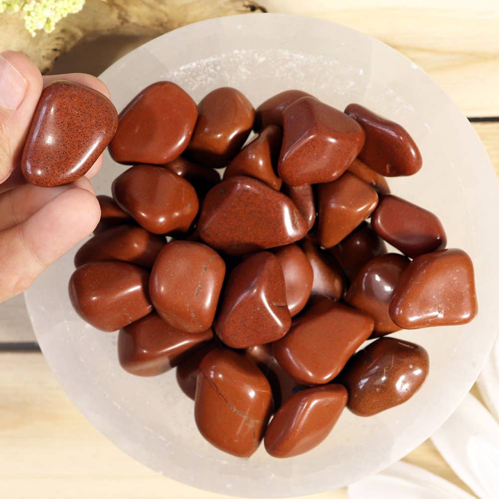 Natures Artifacts Inc - Wholesale Spiritual Stone/Crystal - 1 lb Red Jasper Tumbled Stones3