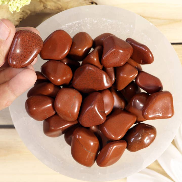 Natures Artifacts Inc - Wholesale Spiritual Stone/Crystal - 1 lb Red Jasper Tumbled Stones3