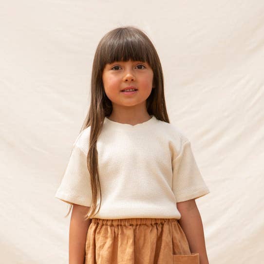 Basic T-Shirt ecru for wholesale by Matona