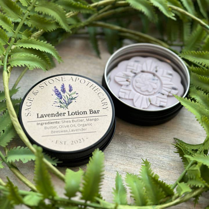 Sage & Stone Apothecary - Wholesale Solid Lotion - Lavender Lotion Bar0