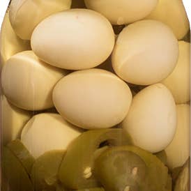 OLIVE THESE FOODS - Wholesale Pickled Vegetables - Spicy Pickled Quail Eggs1