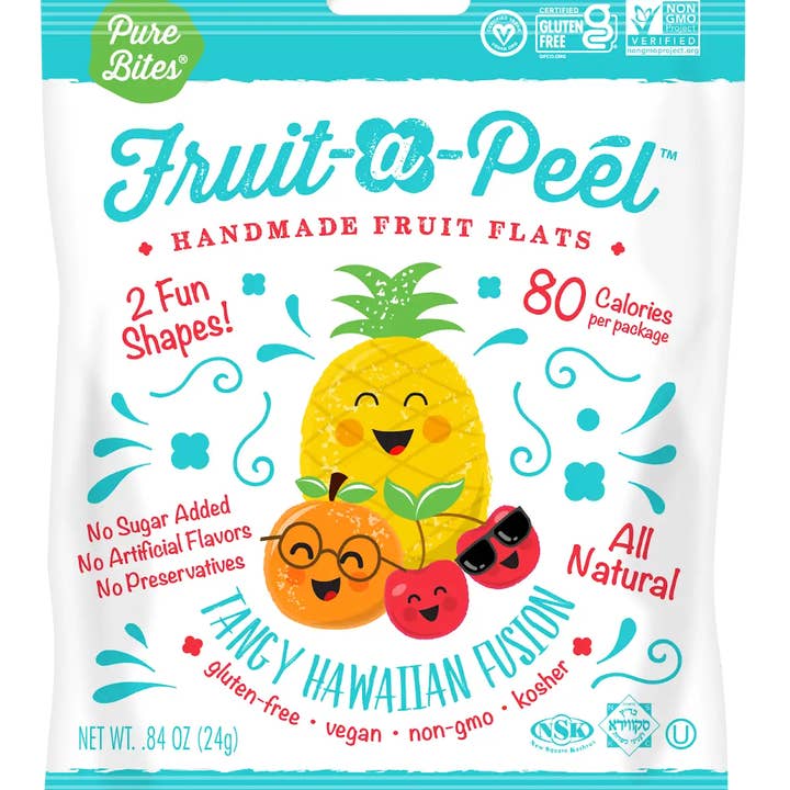 Fruit-a-Peel - Wholesale Fruit Snacks - Fruit-a-Peel Tangy Hawaiian Fusion Fruit Flats