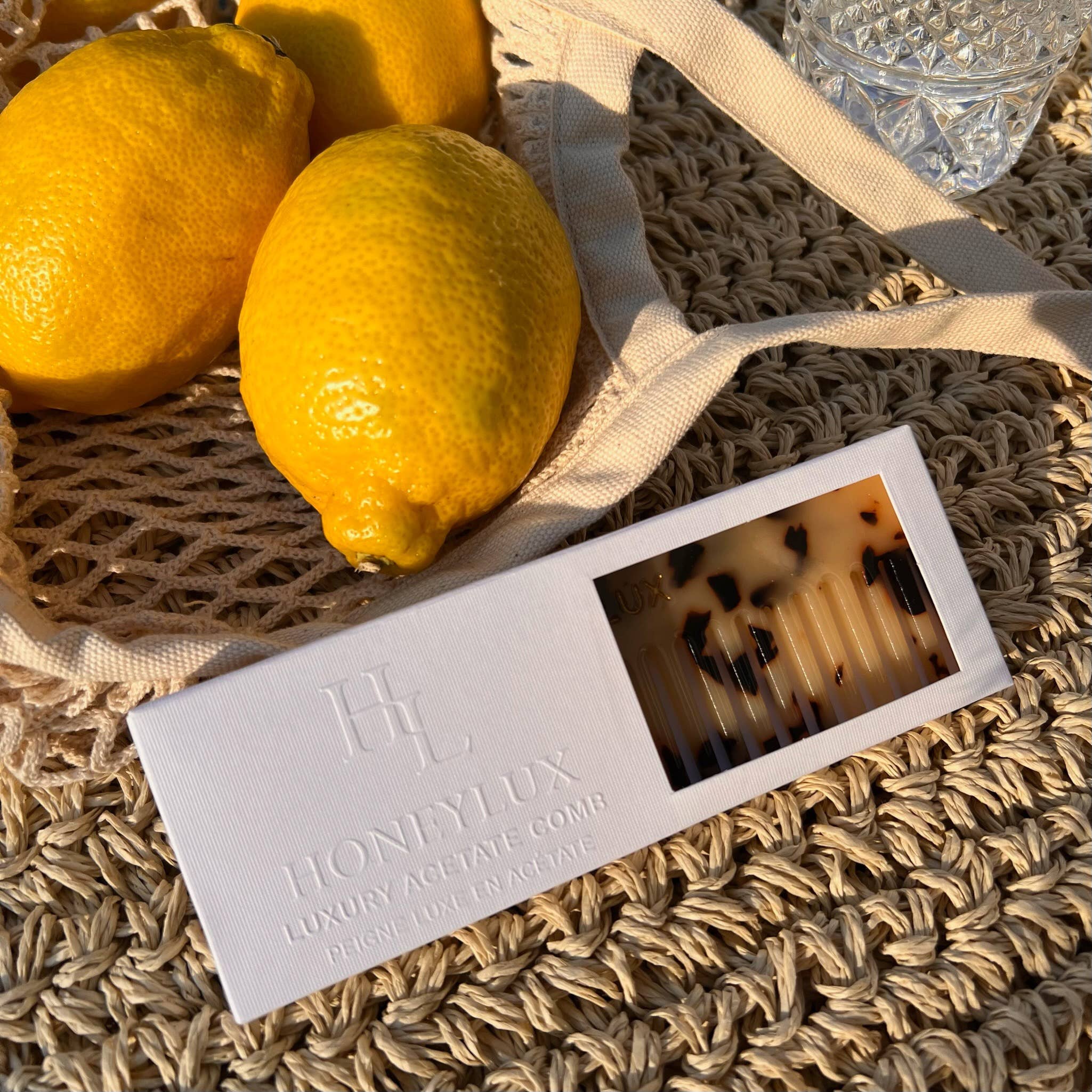 HoneyLux - Wholesale Hair Brush/Comb - Acetate Detangling Comb - Tortoise Shell1