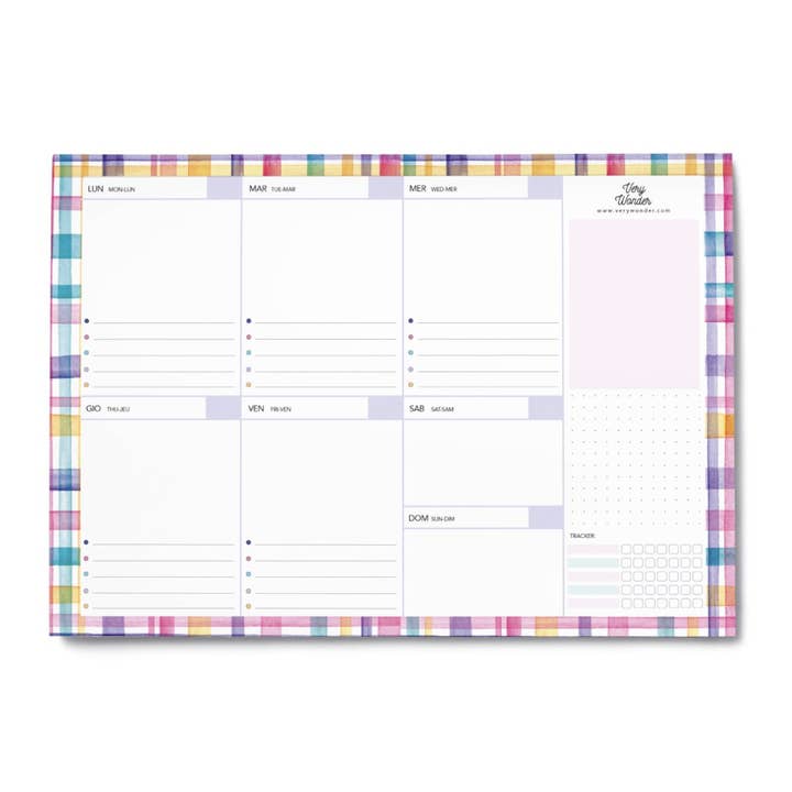 Planner Settimanale - Pic Nic per la vendita all'ingrosso da parte di Very Wonder di Chiara Veri