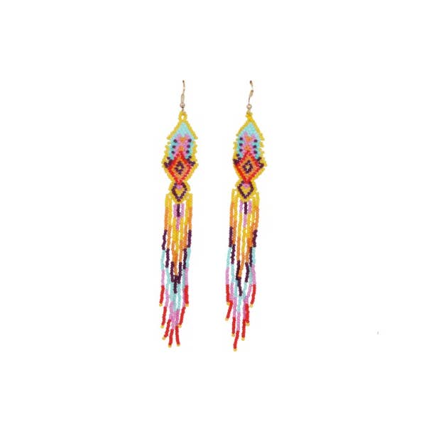 Beaded Chandelier Tribal Fashion Earring for wholesale by Nima Accessories Inc