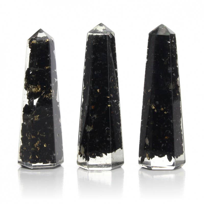 UniArt – wholesale Andlig sten/kristall – Orgonit spets med naturliga stenar, 6,5 cm hög13