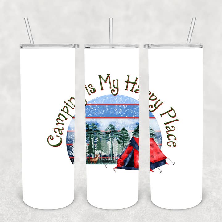 Camping is My Happy Place (2) - Wholesale for wholesale by Goalie Mom Designs