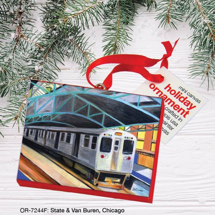 Stat & Van Buren, Chicago, Ornament (OR-7244F) för wholesale av Printed Canvas