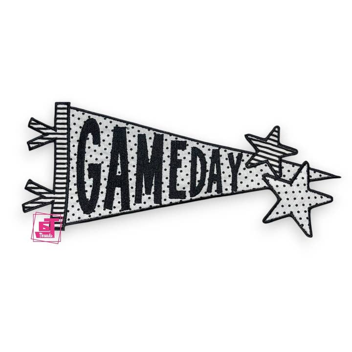 6j Threads LLC - Wholesale Patch - Fabric Gameday Pennant....Patches Only