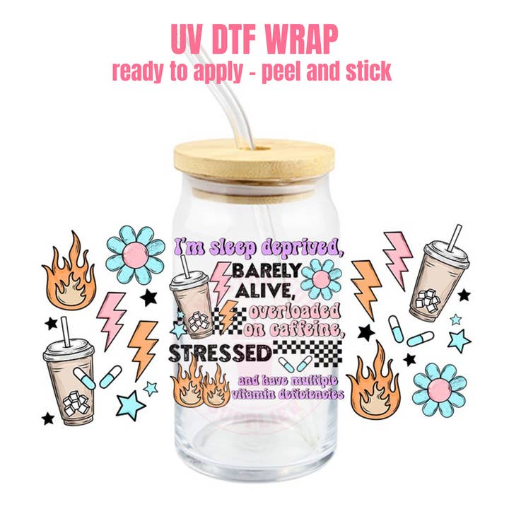 UV DTF CUP WRAP #387 for wholesale by One Stop Cups