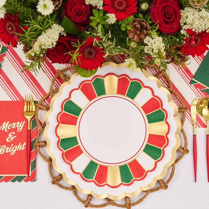 Sophistiplate - Wholesale Disposable Tableware Pack - Joyful Christmas Wholesale Collection Kit3