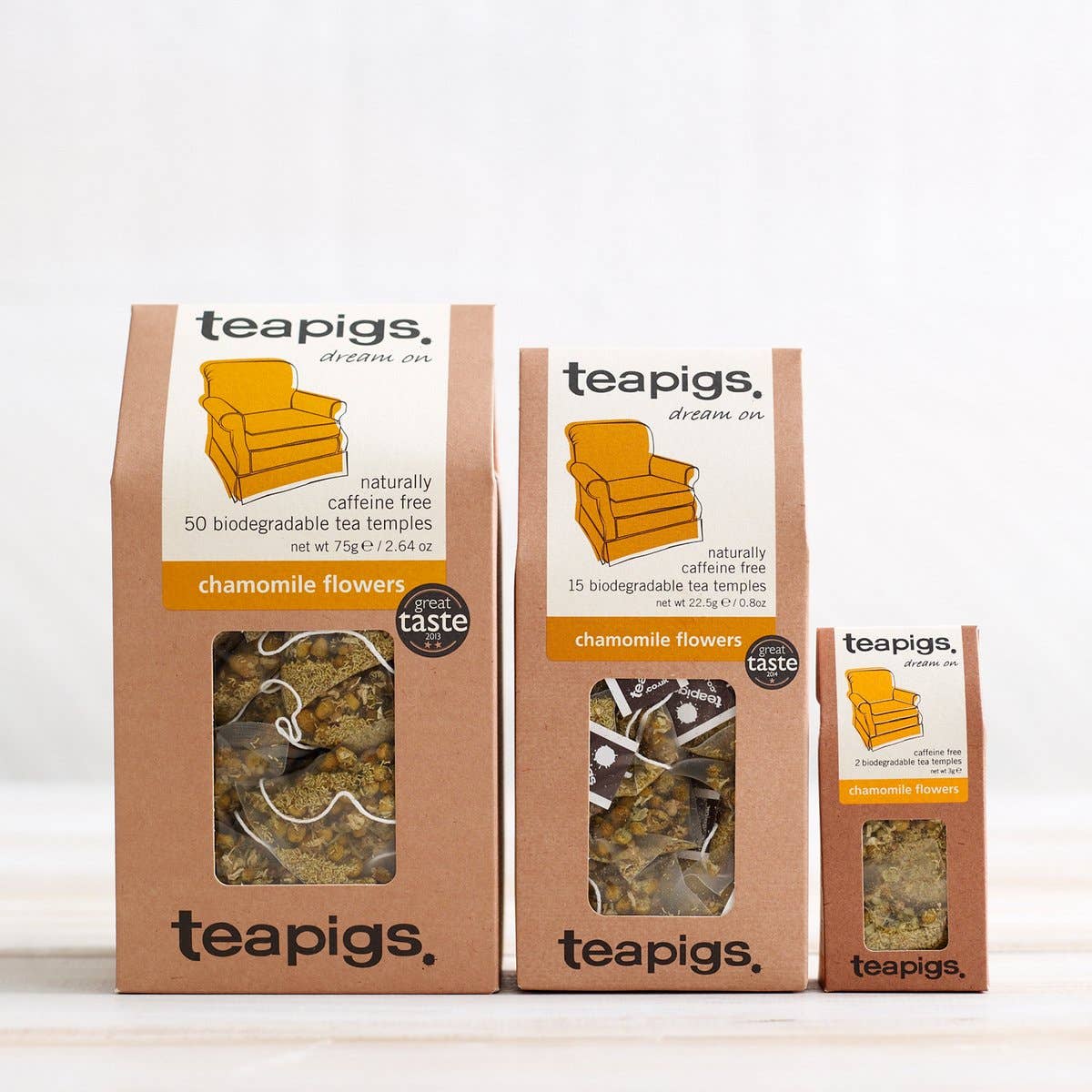 teapigs - Wholesale Tea Bags - Chamomile Flowers Tea- 15 temples1