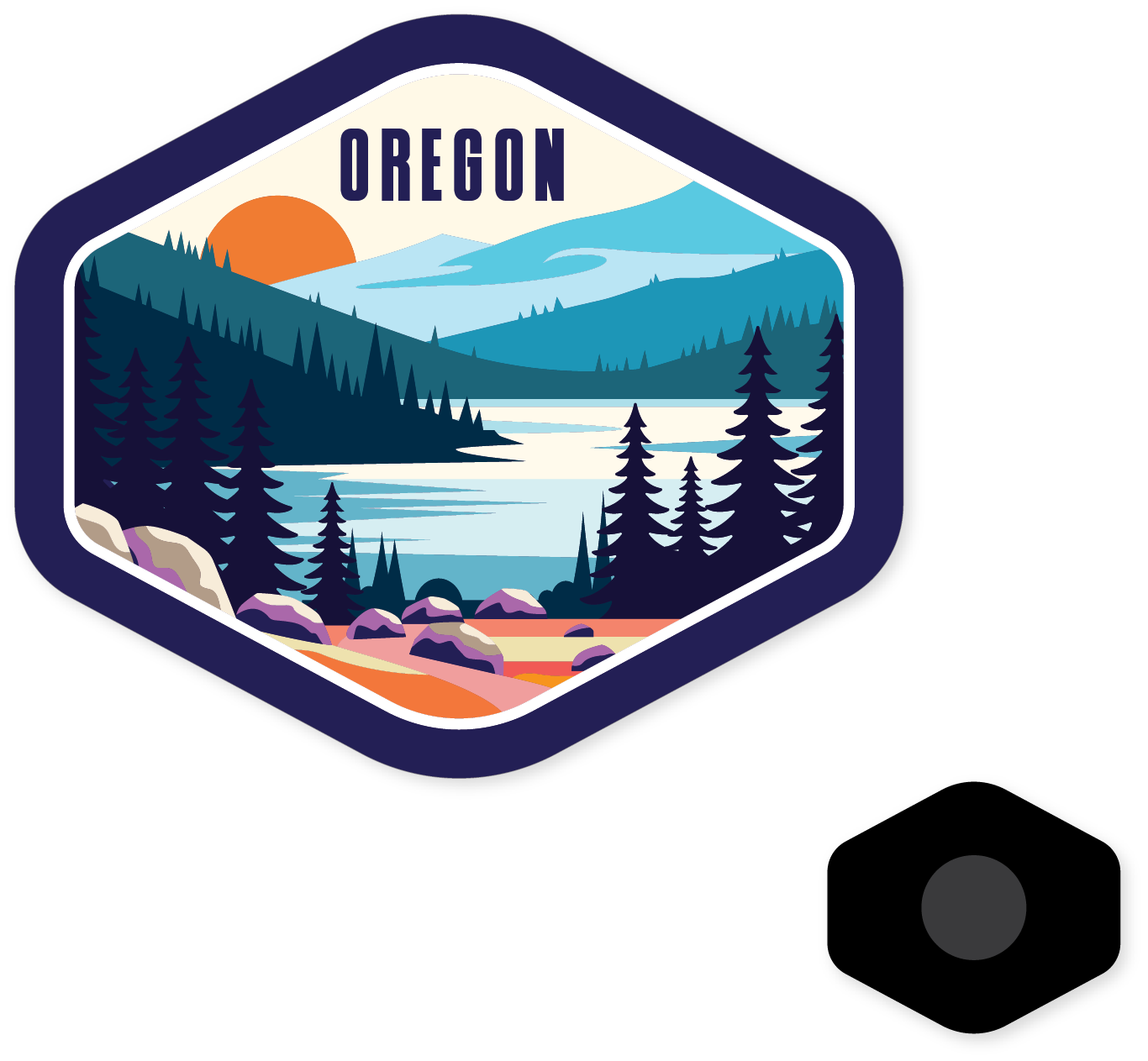 Morris Magnets - Wholesale Magnet - Magnet - Oregon State Badge2