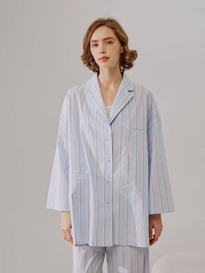 Sailor randig pyjamas skjorta för wholesale av NAP