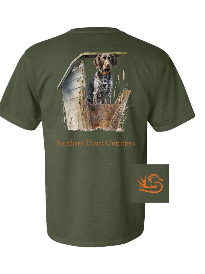 Southern Down Outfitters - Wholesale Screen Printed T-Shirt - Men's - Dog Blind Tee0