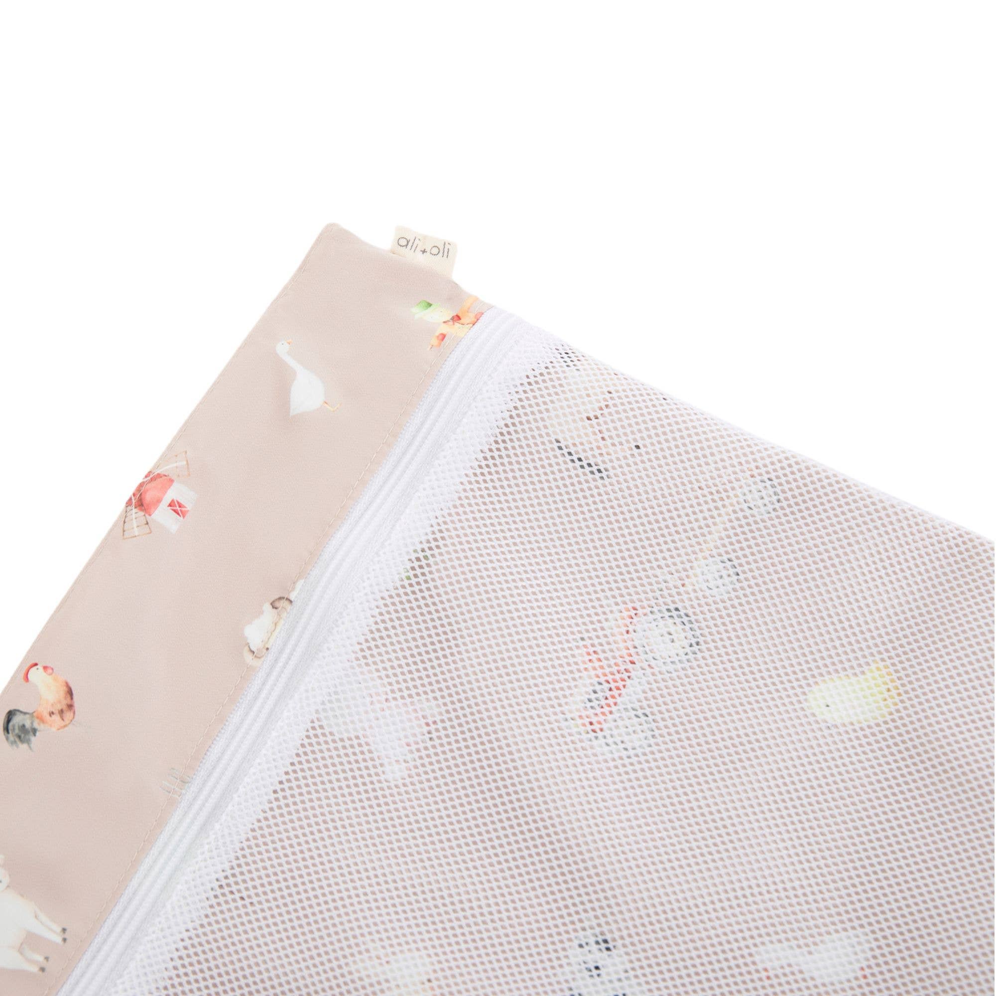 Ali+Oli - Vente Sac étanche - Enfant et bébé - Sac humide/sec à double compartiment avec poche en mesh (Ferme)4