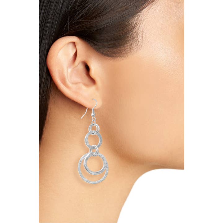 KARINE SULTAN - Wholesale Dangle Earrings - Contemporary Multi-Circle Earrings
